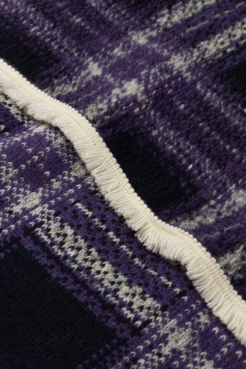 POM Amsterdam Shawls Purple / OS ÉCHARPE - Checks French Violet