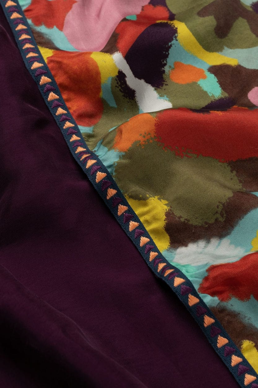 POM Amsterdam Shawls Purple / OS ÉCHARPE - Double Palette de Couleurs