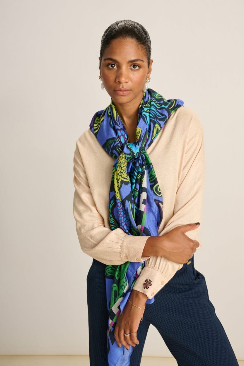 POM Amsterdam Shawls Purple / OS ÉCHARPE - Full Glow Lilac