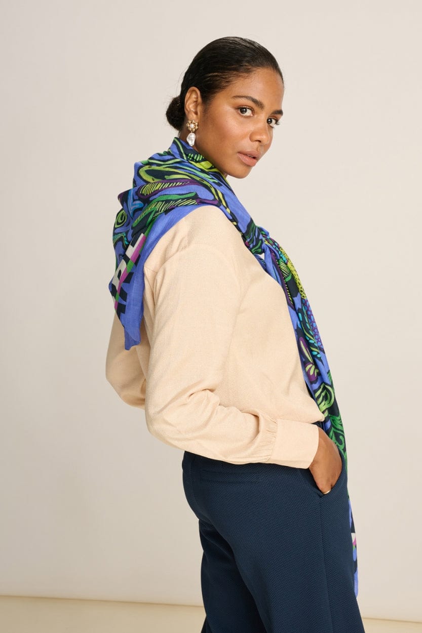 POM Amsterdam Shawls Purple / OS ÉCHARPE - Full Glow Lilac