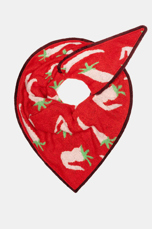 POM Amsterdam Shawls Red / OS ECHARPE - Pepper Garden