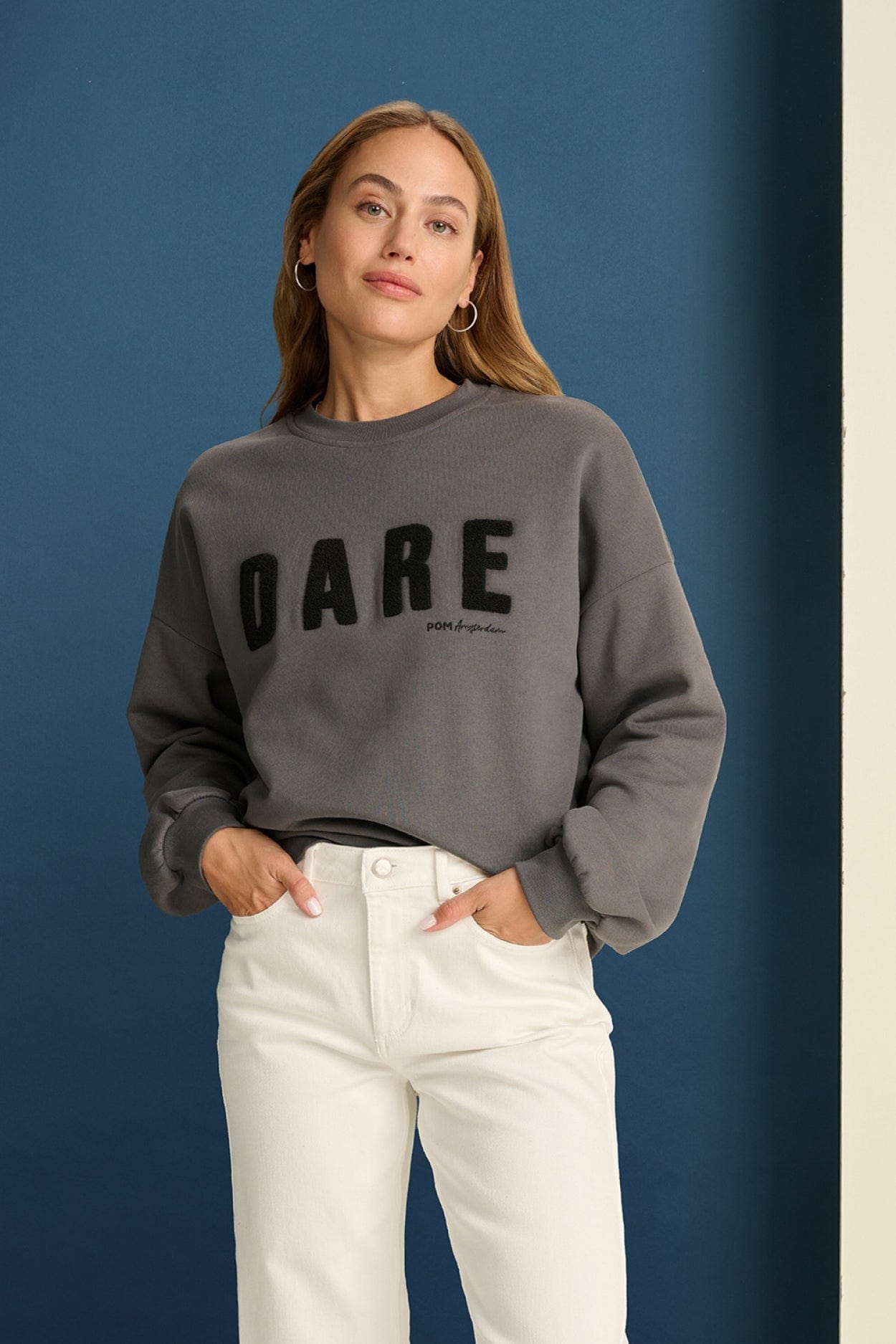 POM Amsterdam Sweaters PULL - Dare To Be Anthracite