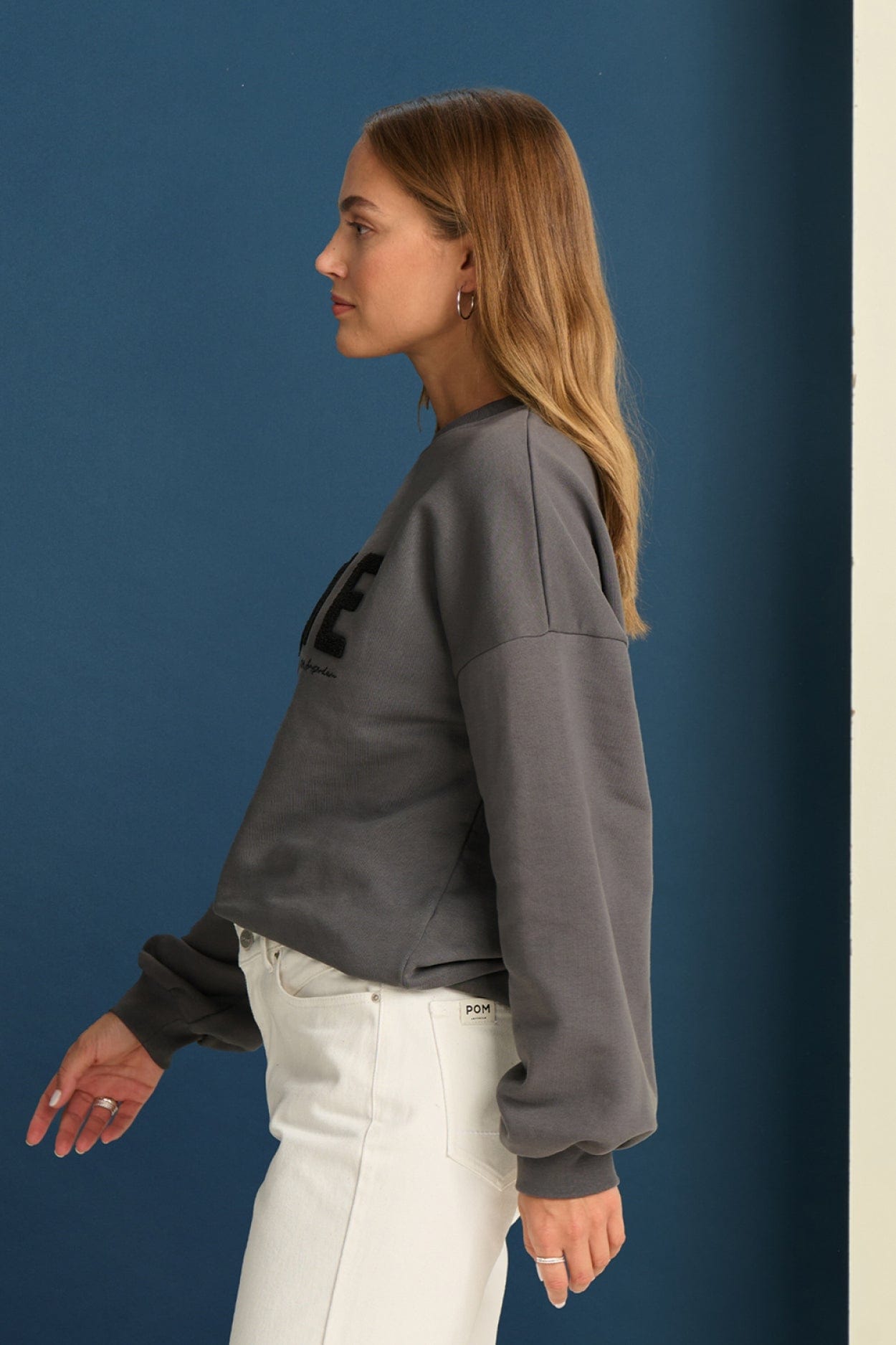 POM Amsterdam Sweaters PULL - Dare To Be Anthracite