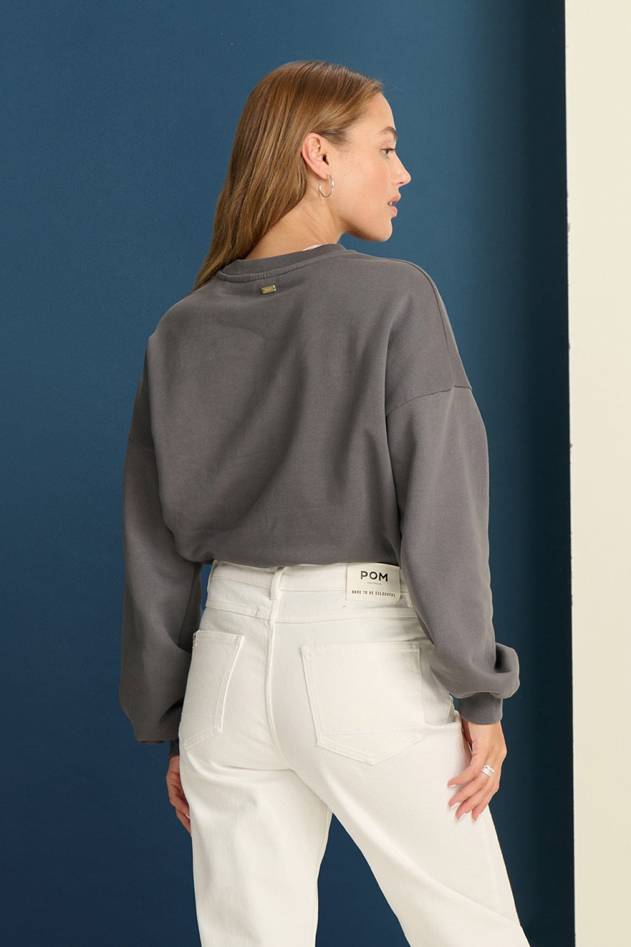 POM Amsterdam Sweaters PULL - Dare To Be Anthracite