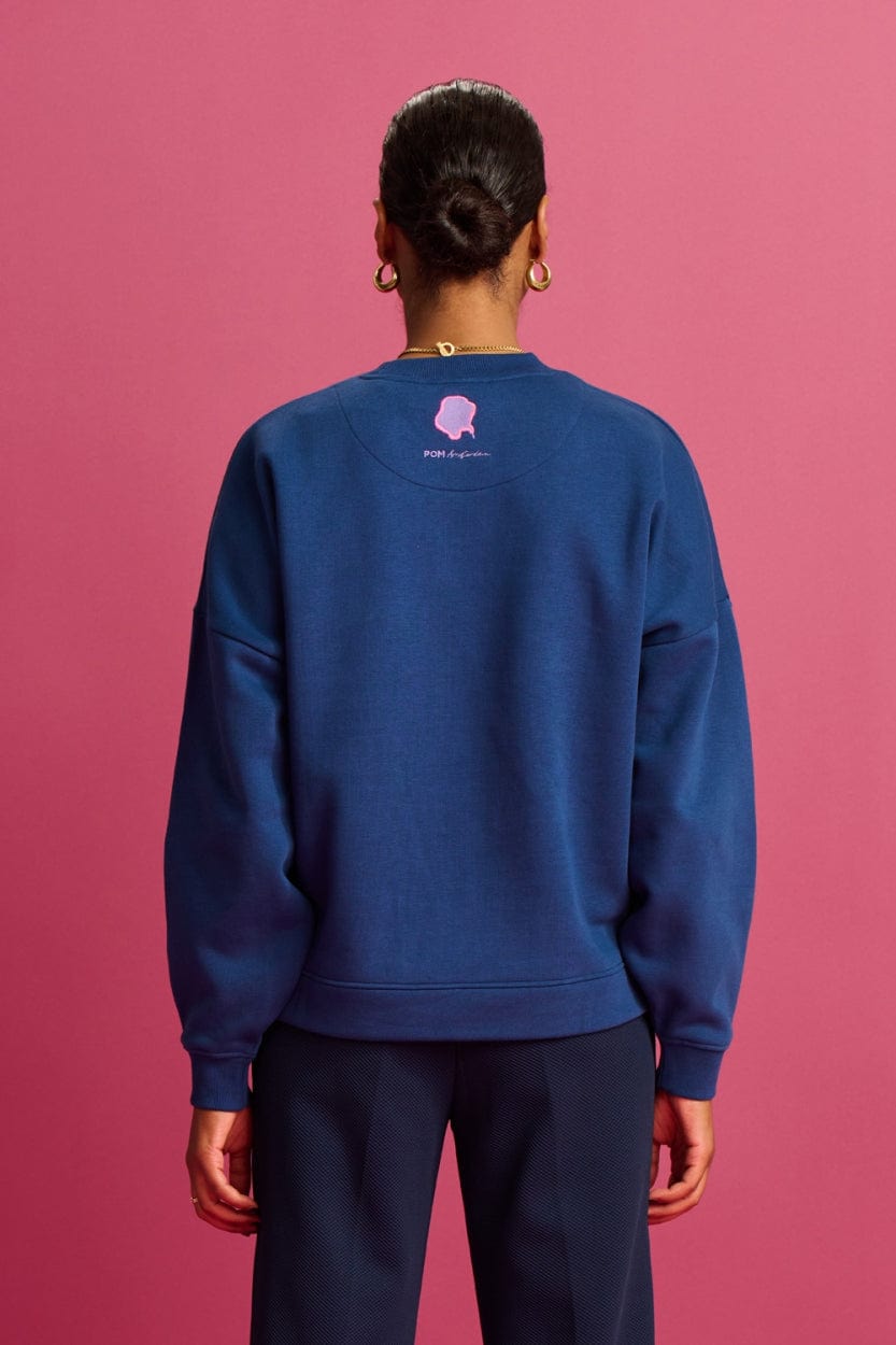 POM Amsterdam Sweaters SWEATER - DARE Eternal Blue