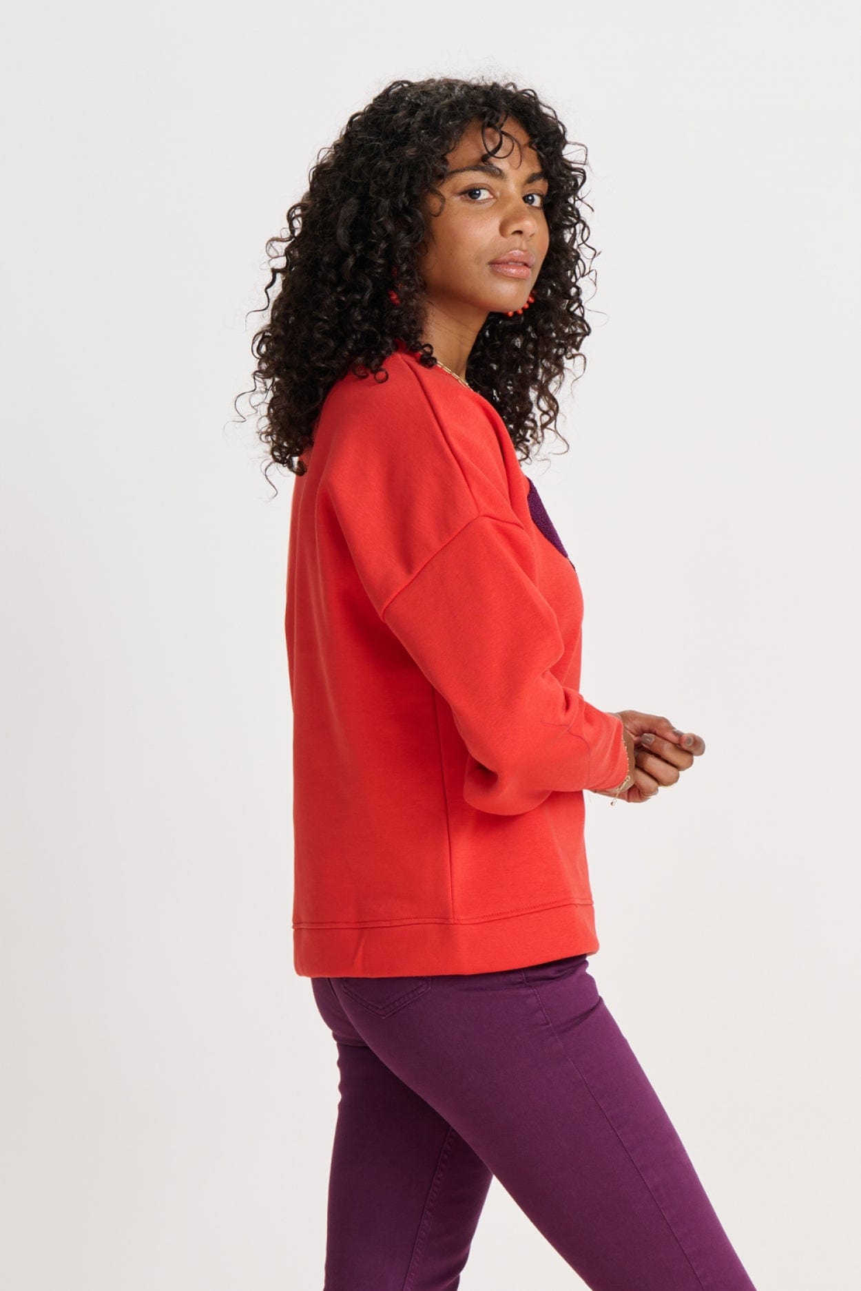 POM Amsterdam Sweaters SWEATER - DARE Phoenix Red