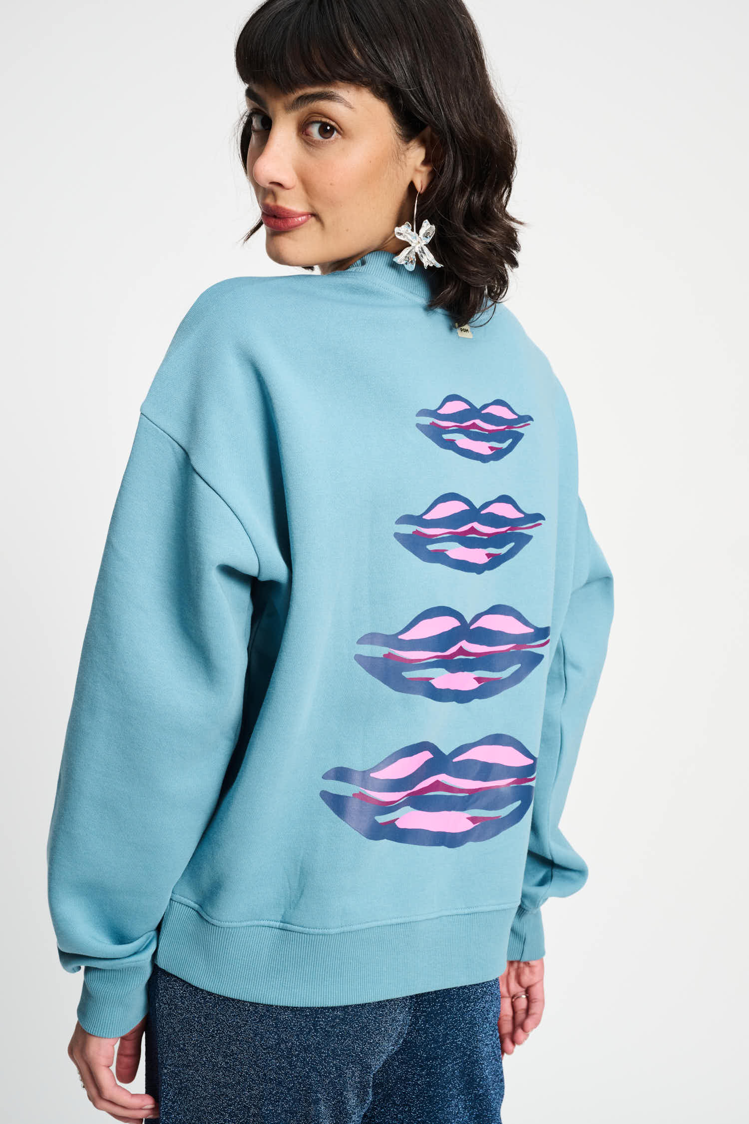 POM Amsterdam Sweaters SWEATER - Dawn Blue