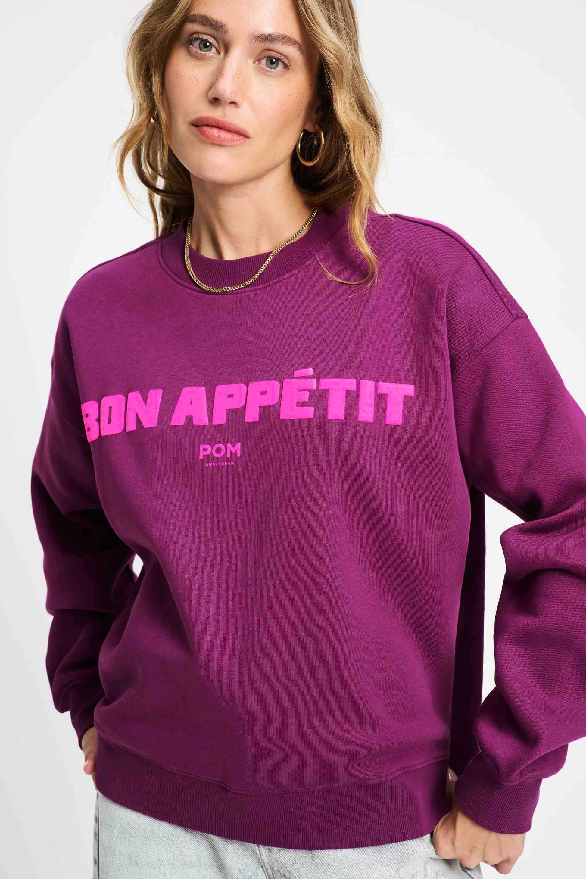 POM Amsterdam Sweaters SWEATER - Plum