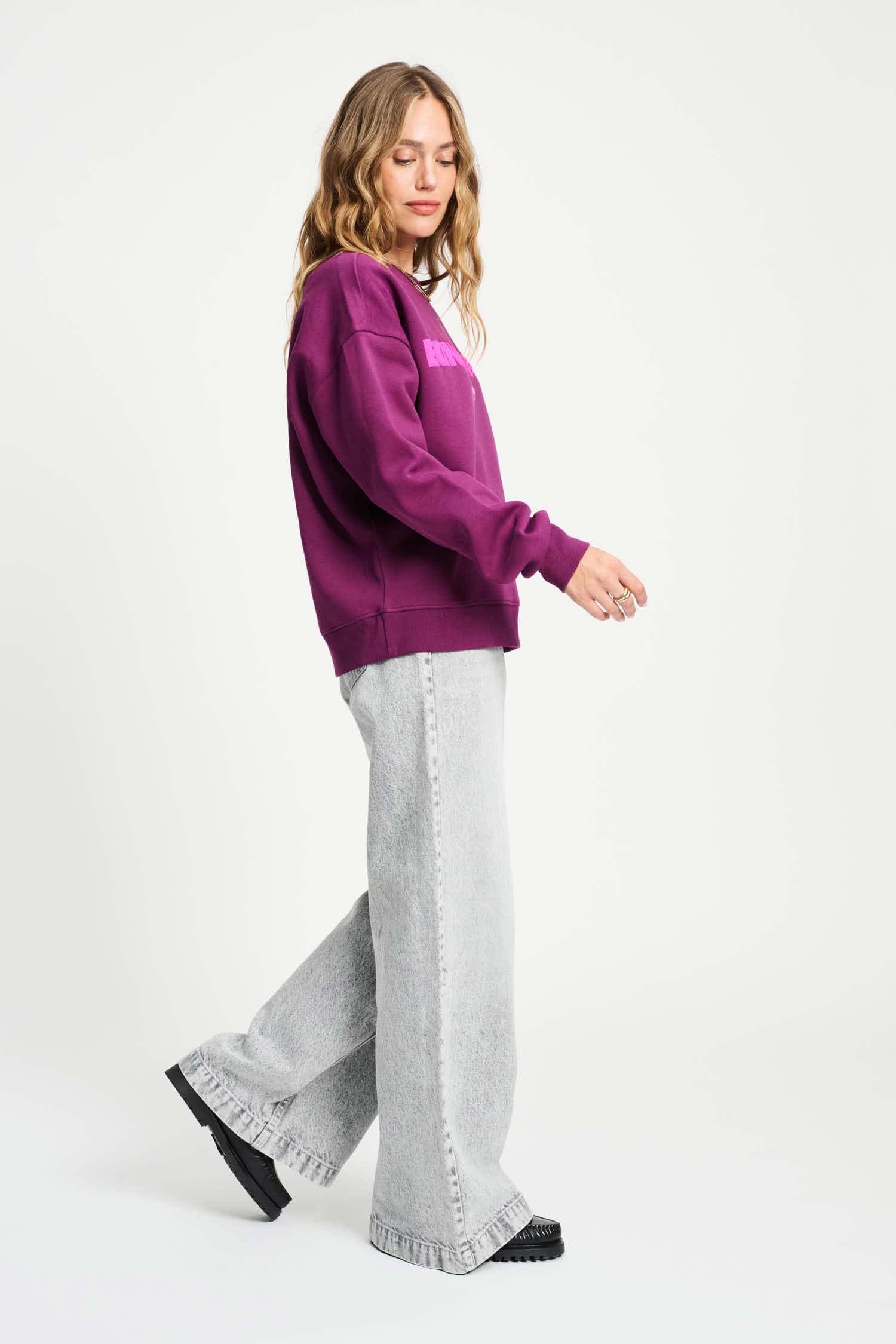 POM Amsterdam Sweaters SWEATER - Plum