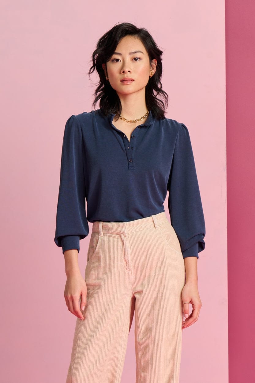 POM Amsterdam Tops Blue / 34 TOP - Deep Blue