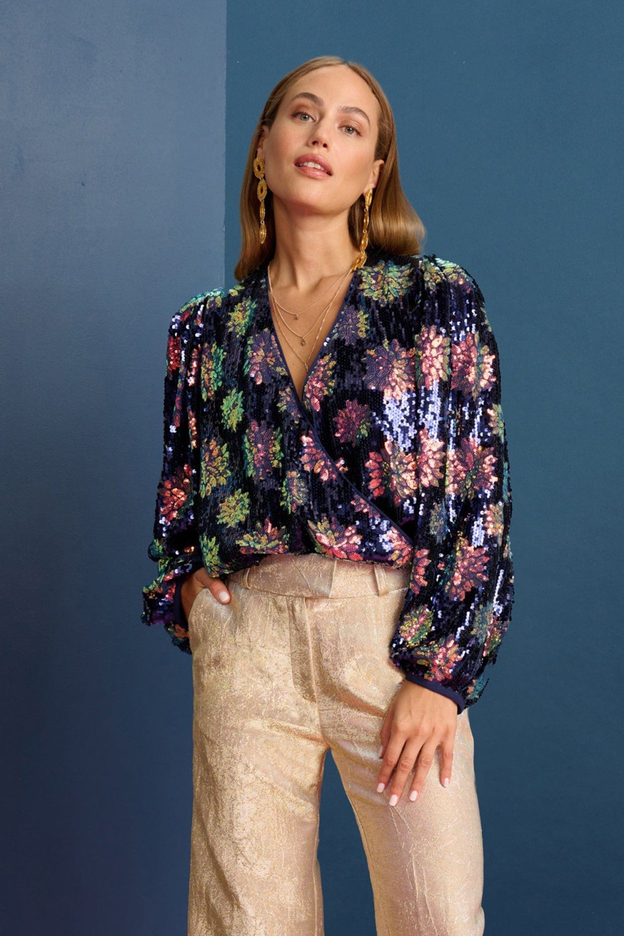 POM Amsterdam Tops Blue / 34 TOP - Mesmerizing