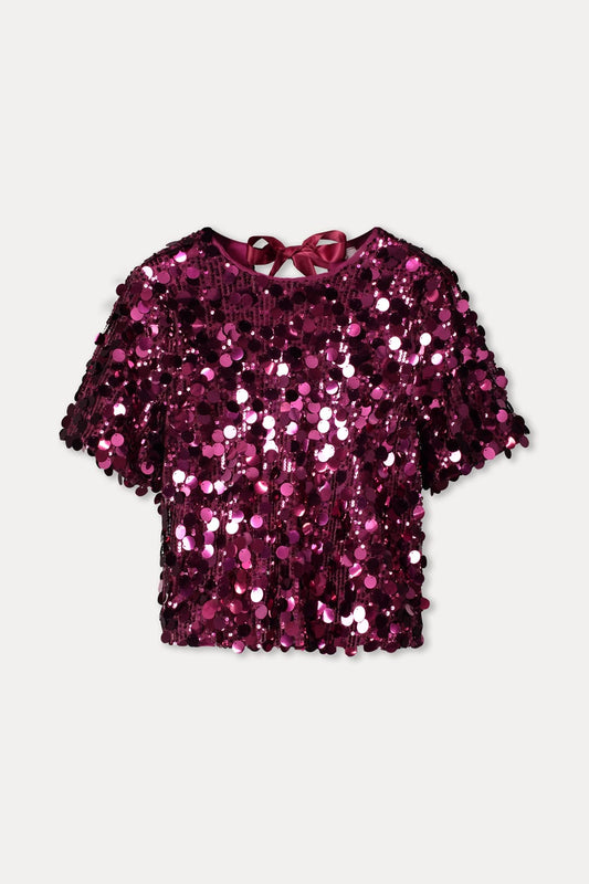 POM Amsterdam Tops TOP - Nina Dark Plum