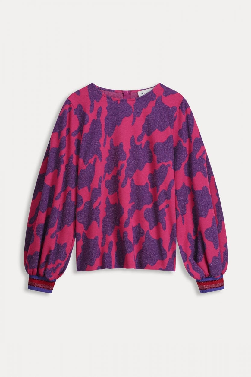 POM Amsterdam Tops TOP - Swirl Fluor Pink