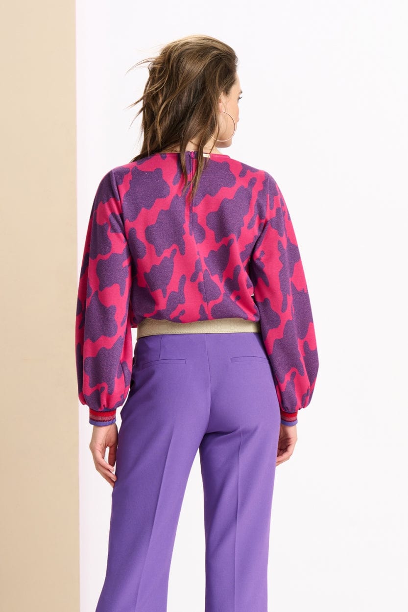 POM Amsterdam Tops TOP - Swirl Fluor Pink