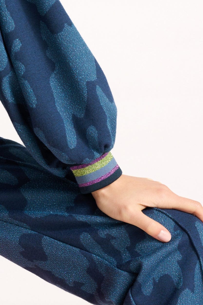 POM Amsterdam Tops TOP - Swirl Horizon Blue