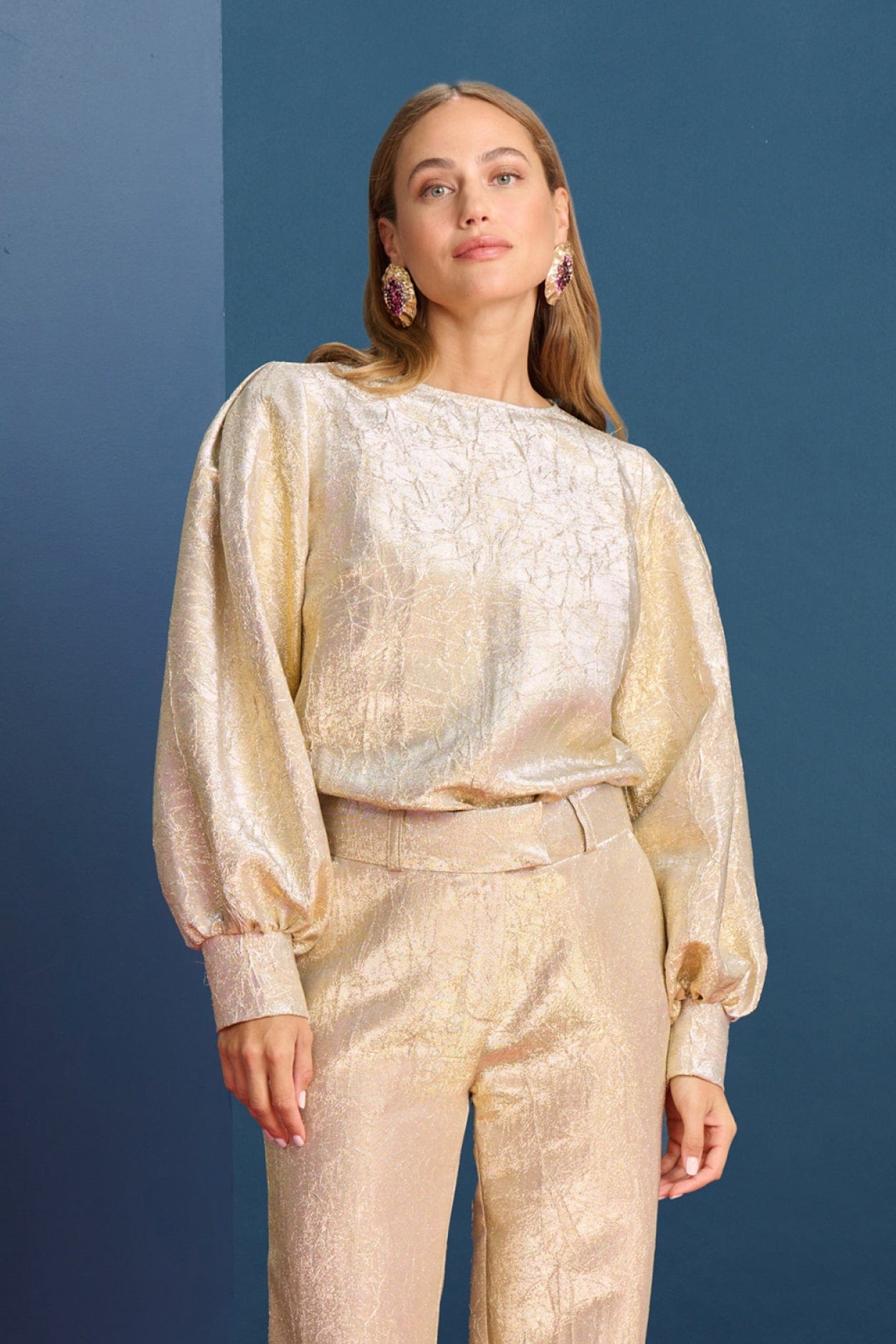 POM Amsterdam Tops Yellow / 34 TOP - Stardust Gold