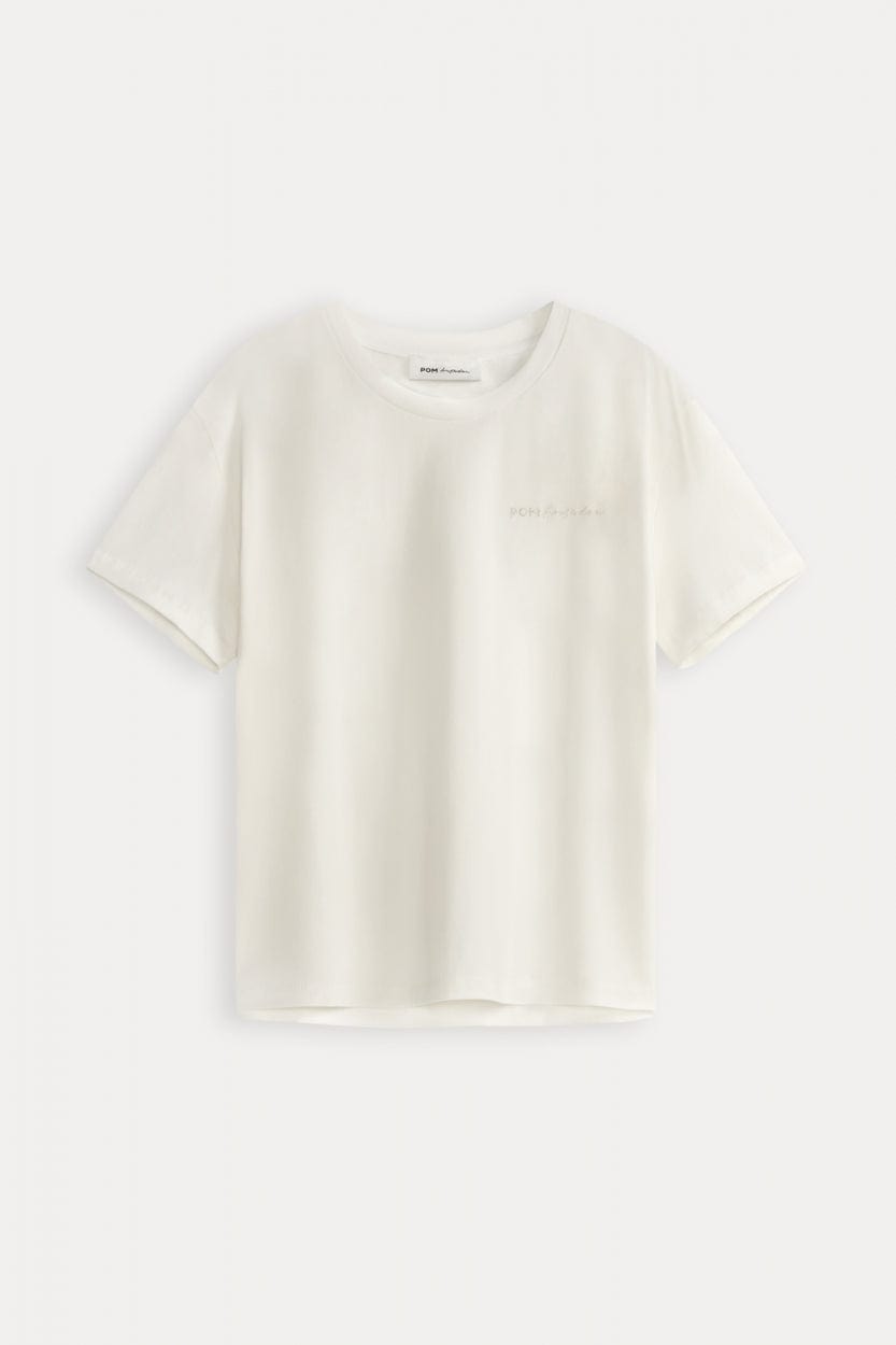 POM Amsterdam Tshirts TSHIRT - Eef Ecru