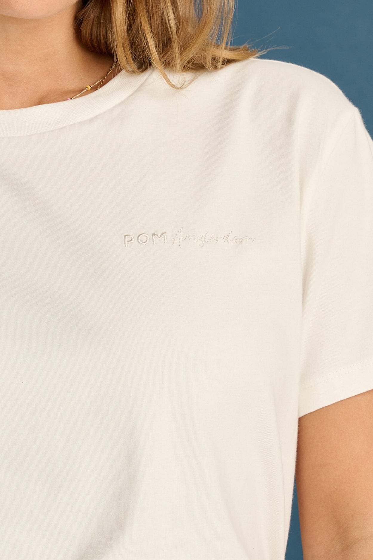 POM Amsterdam Tshirts TSHIRT - Eef Ecru