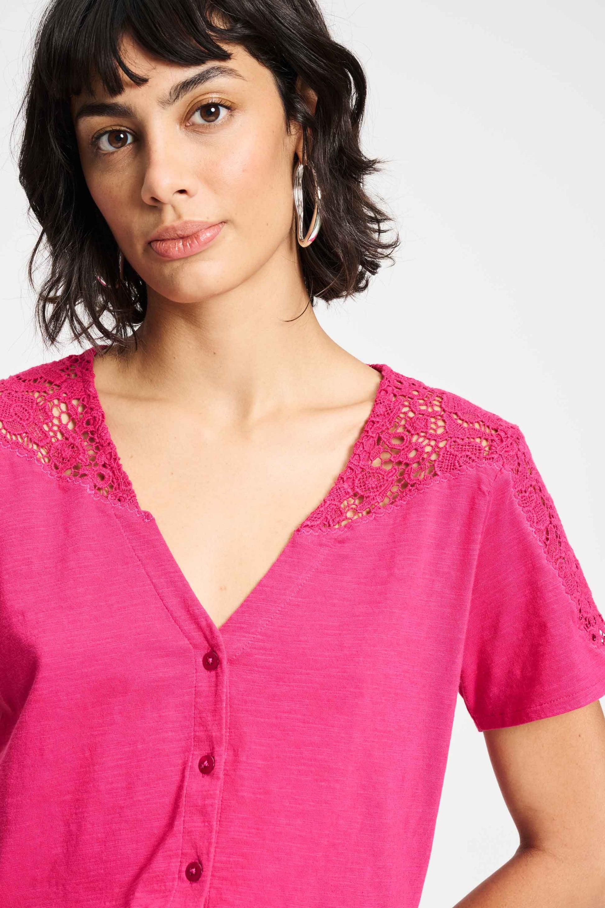 POM Amsterdam Tshirts TSHIRT - Ellen Fuchsia