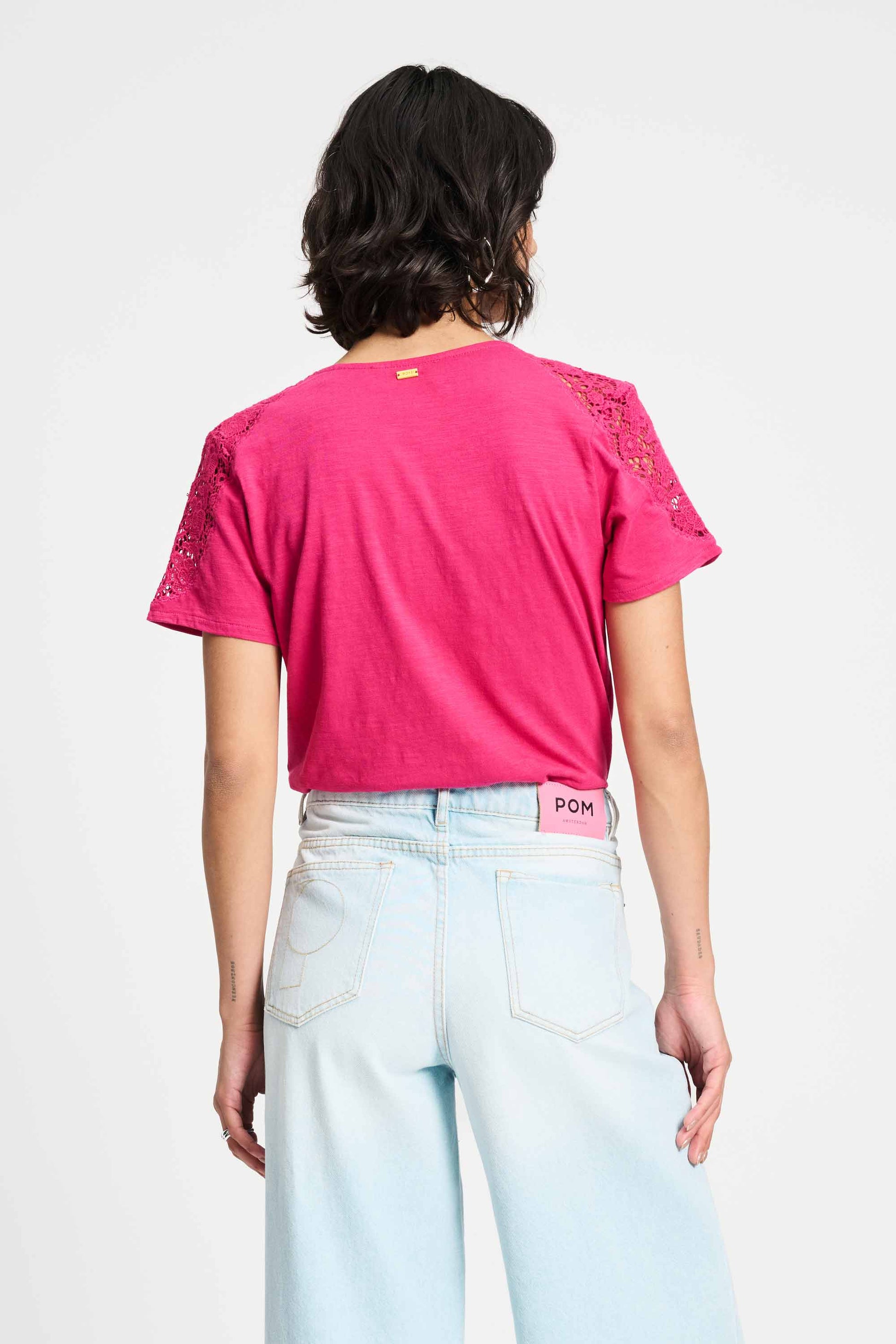 POM Amsterdam Tshirts TSHIRT - Ellen Fuchsia