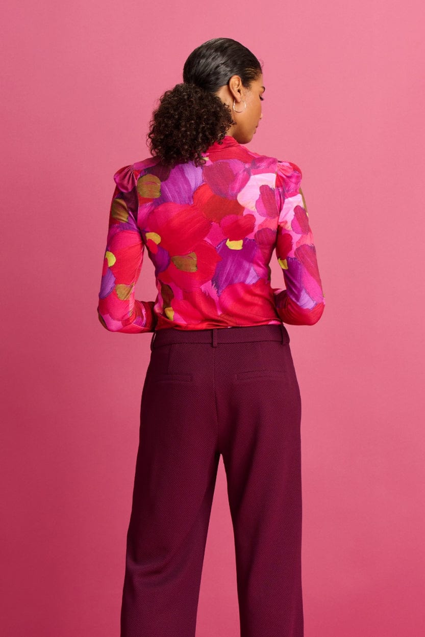 POM Amsterdam Turtlenecks COL ROULÉ - Brushwork Fiery Pink
