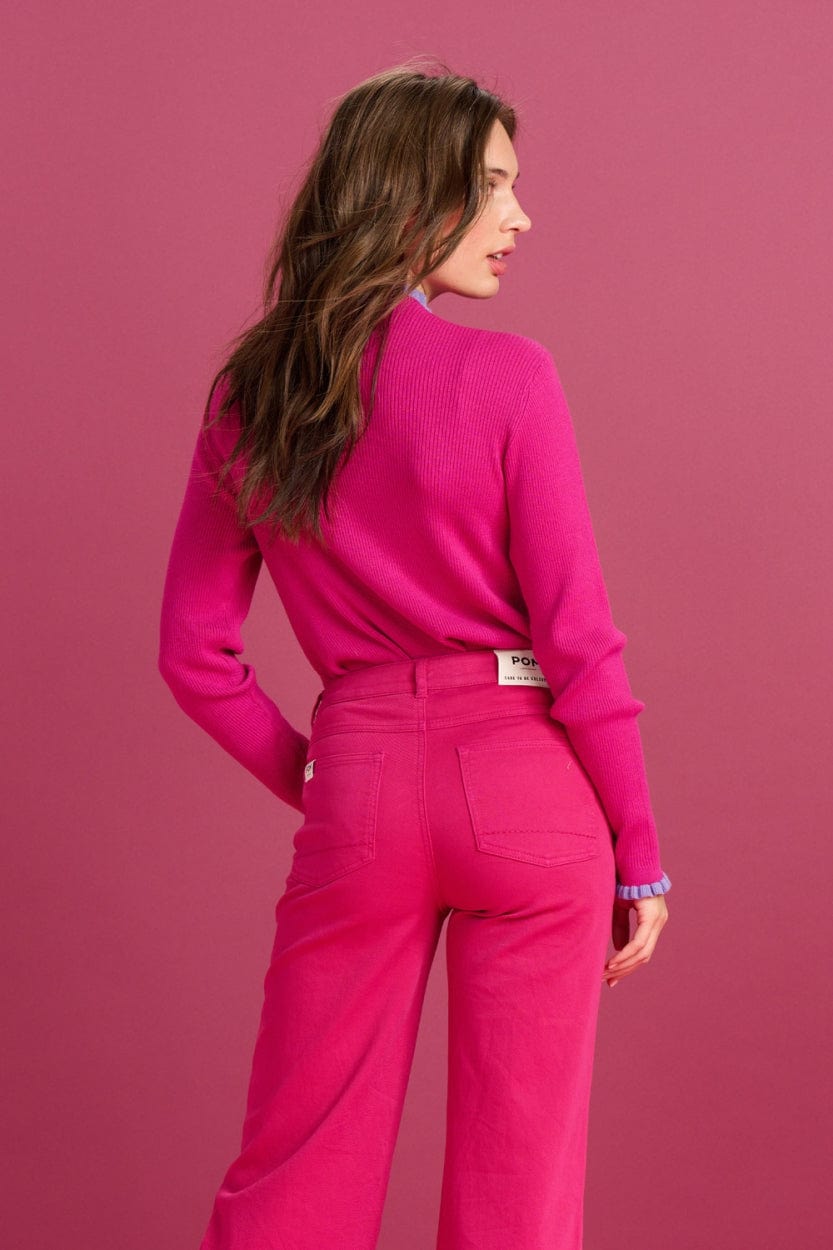 POM Amsterdam Turtlenecks COL ROULÉ - Fiery Pink