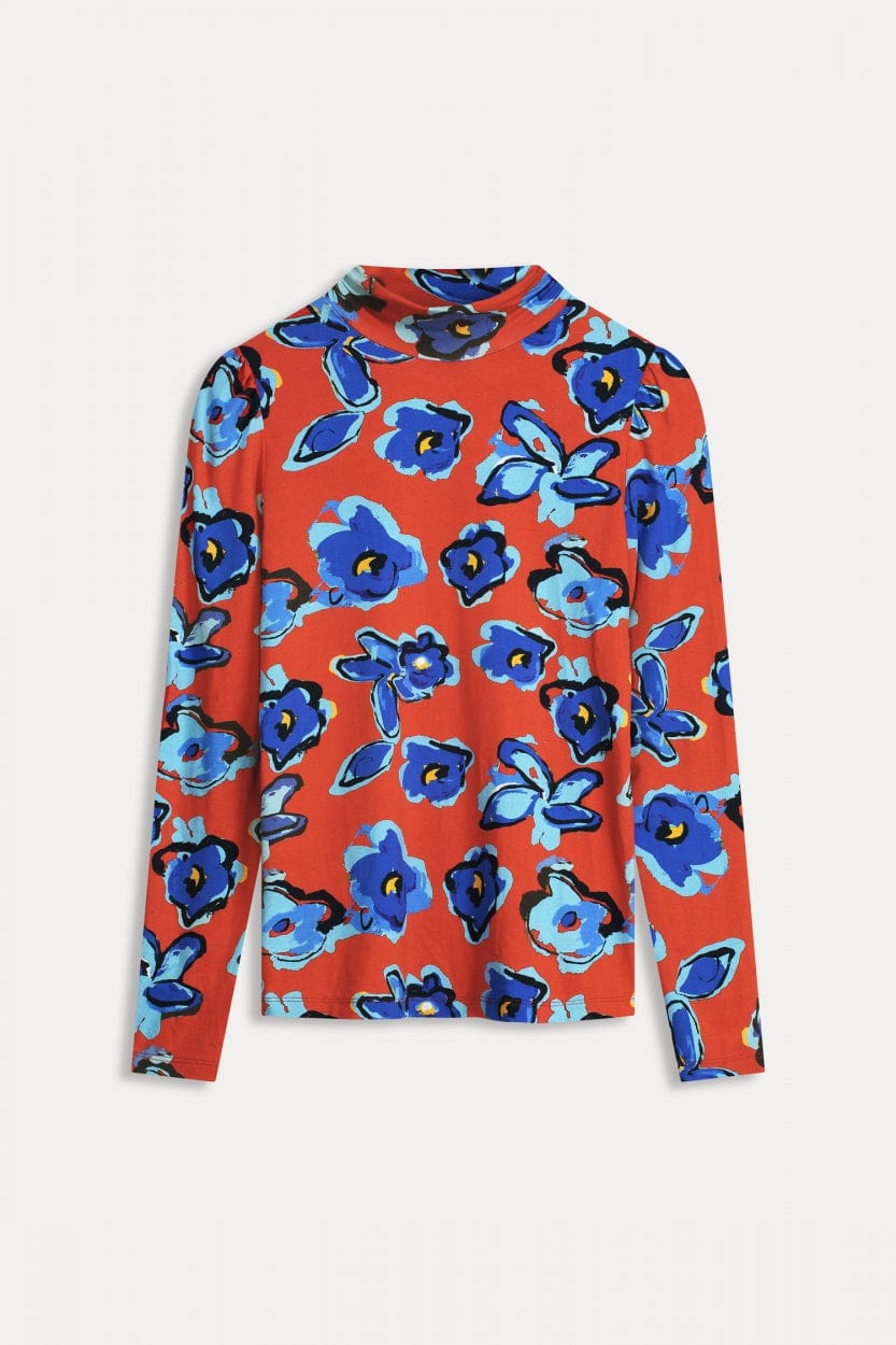 POM Amsterdam Turtlenecks COL ROULÉ - Flower Glory Red