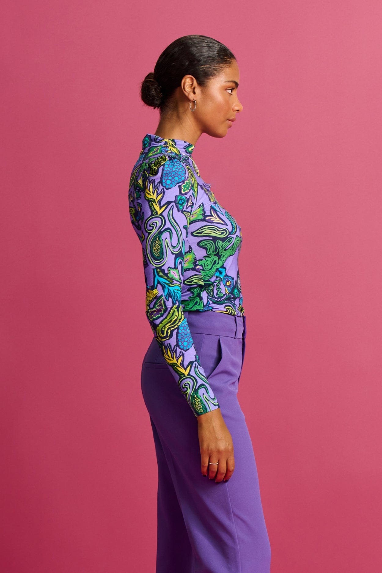POM Amsterdam Turtlenecks COL ROULÉ - Full Glow Lilac