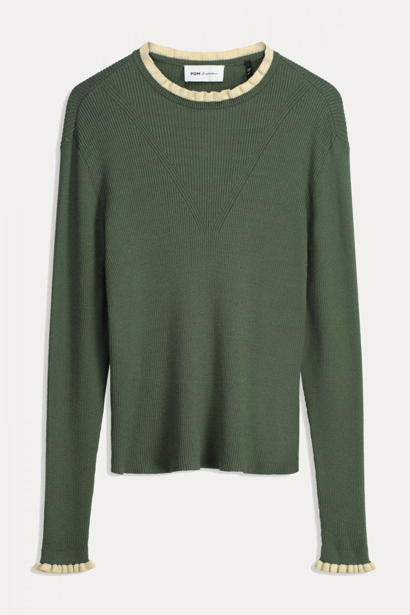 POM Amsterdam Turtlenecks COL ROULÉ - Mythical Green