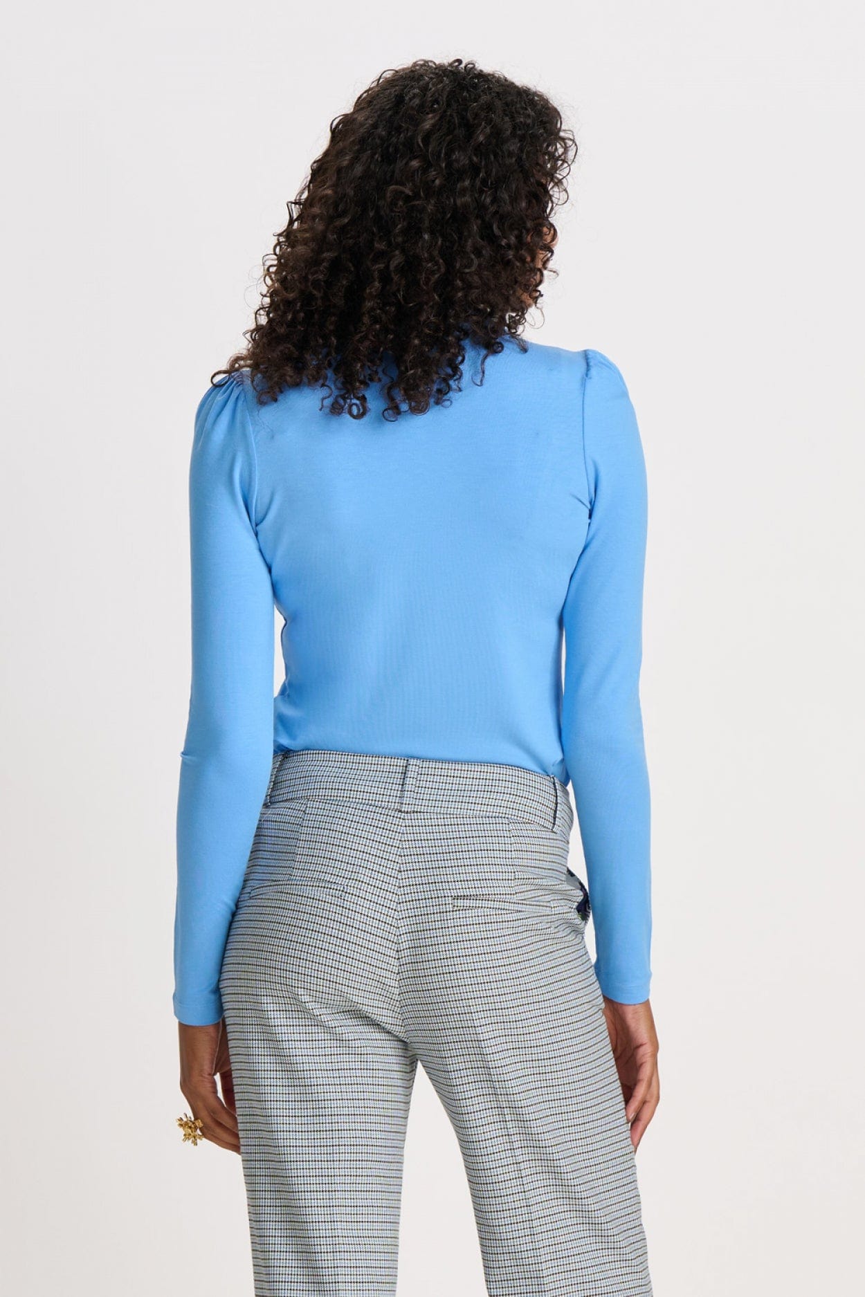POM Amsterdam Turtlenecks COL ROULÉ - Steel Blue