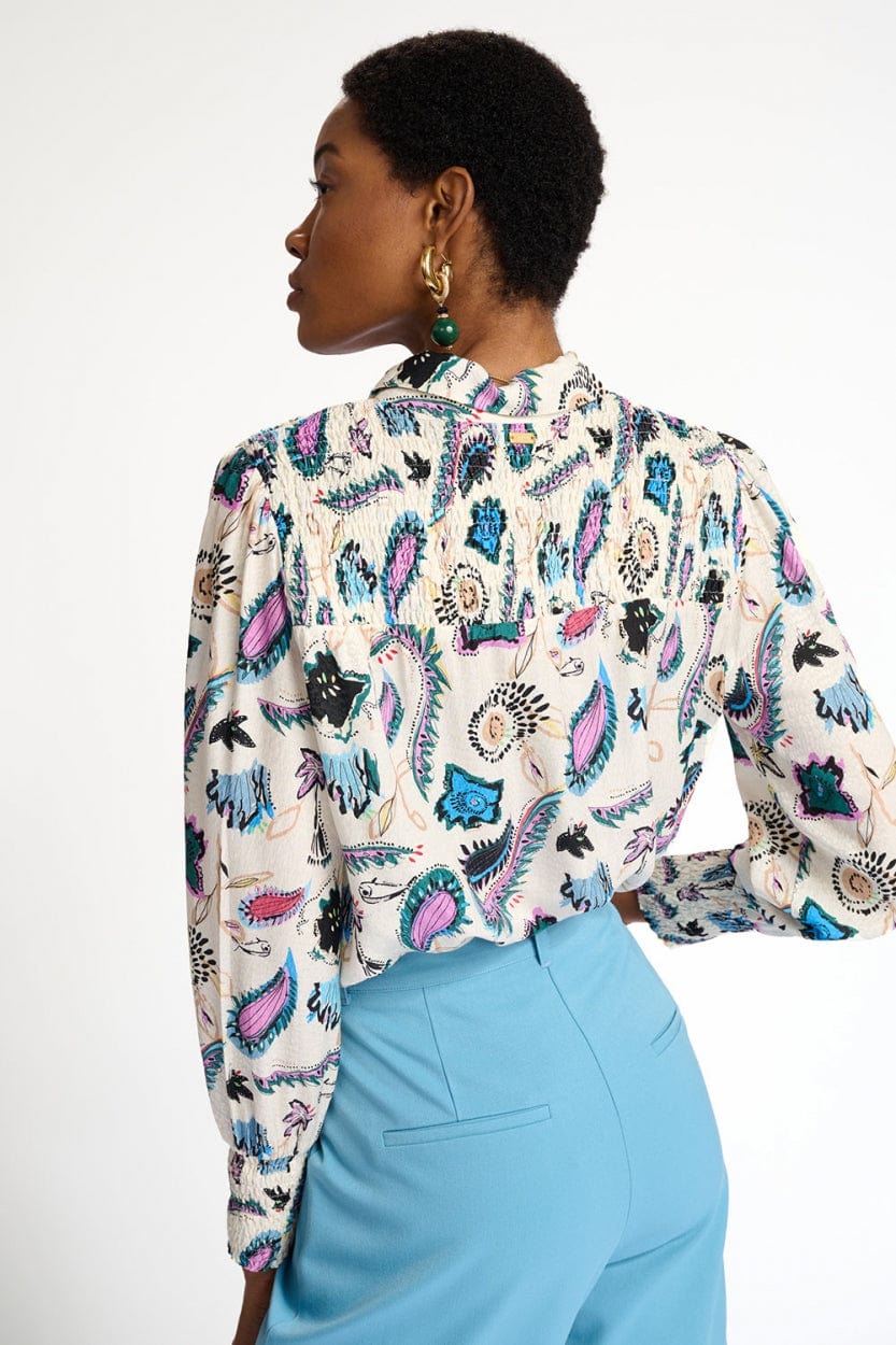 POM Amsterdam Blouses BLOUSE - Tides Ecru