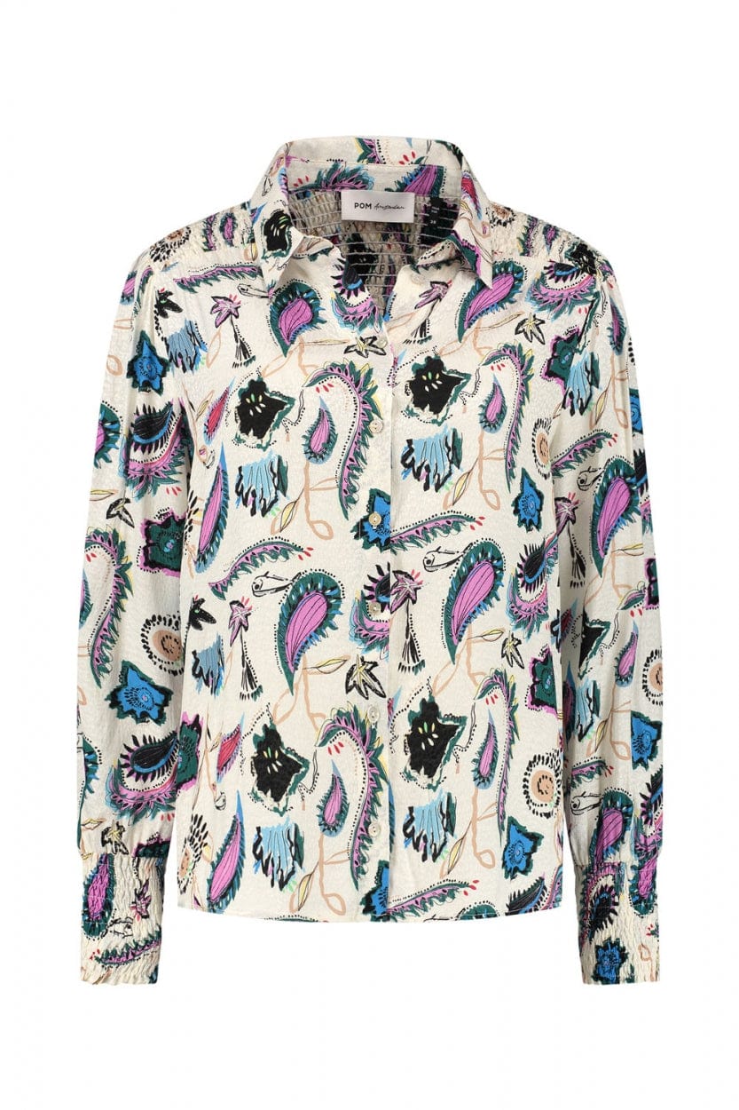 POM Amsterdam Blouses BLOUSE - Tides Ecru