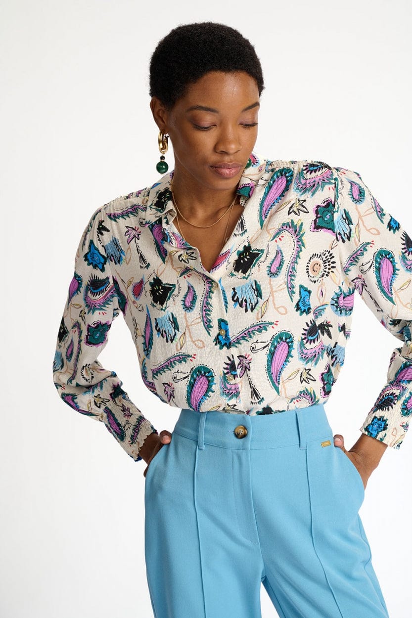 POM Amsterdam Blouses BLOUSE - Tides Ecru