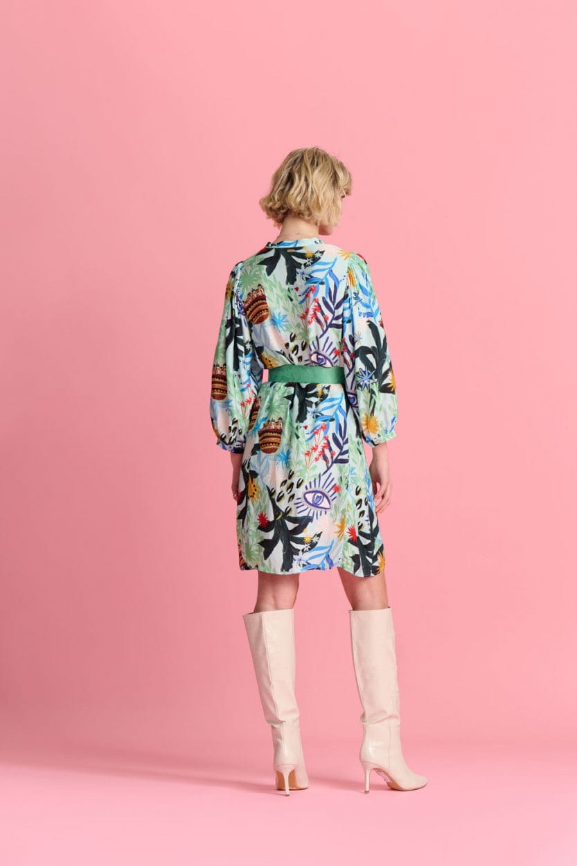 POM Amsterdam Dresses ROBE - Botanical Blue