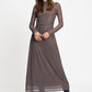 ROBE - Amber Check Brown