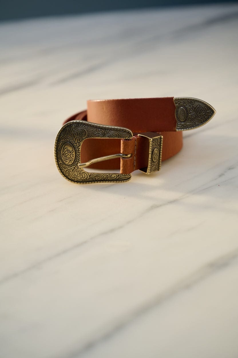 POM Amsterdam Belts Brown / 75 CEINTURE - Billie Leather Chestnut