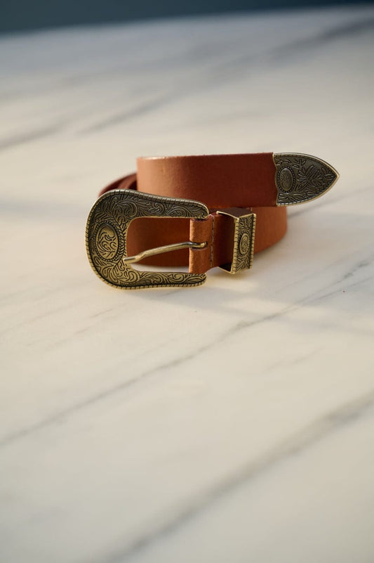 POM Amsterdam Belts Brown / 75 CEINTURE - Billie Leather Chestnut
