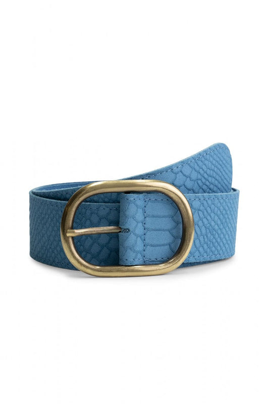 POM Amsterdam Belts CEINTURE - Olivia Suede Sky Blue