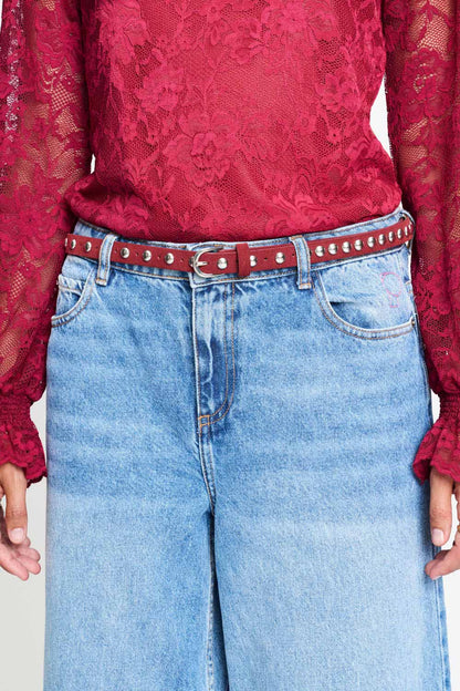 POM Amsterdam Belts Red / OS CEINTURE - Ruth Burgundy Red