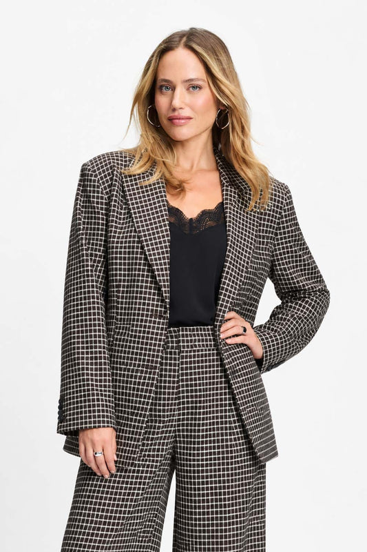 POM Amsterdam Blazers Brown / 34 BLAZER - Laurie Check Brown