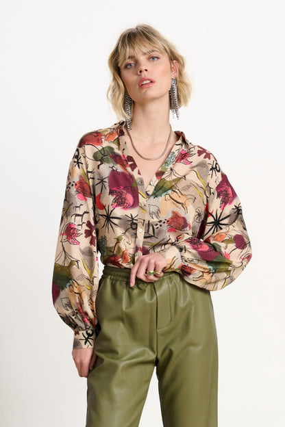 POM Amsterdam Blouses Beige / 34 BLOUSE - Fantastique Sand