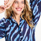 POM Amsterdam Blouses BLOUSE - Animal Blue
