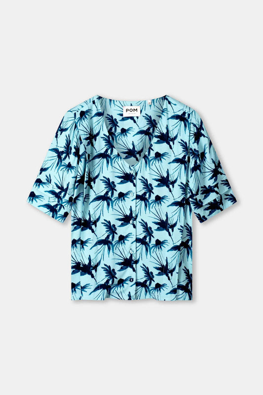 POM Amsterdam Blouses BLOUSE - Artisan Blue