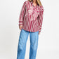 POM Amsterdam Blouses BLOUSE - Beau Ribbon Red