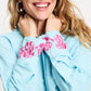 POM Amsterdam Blouses BLOUSE - Blue Sequins Urban Flora