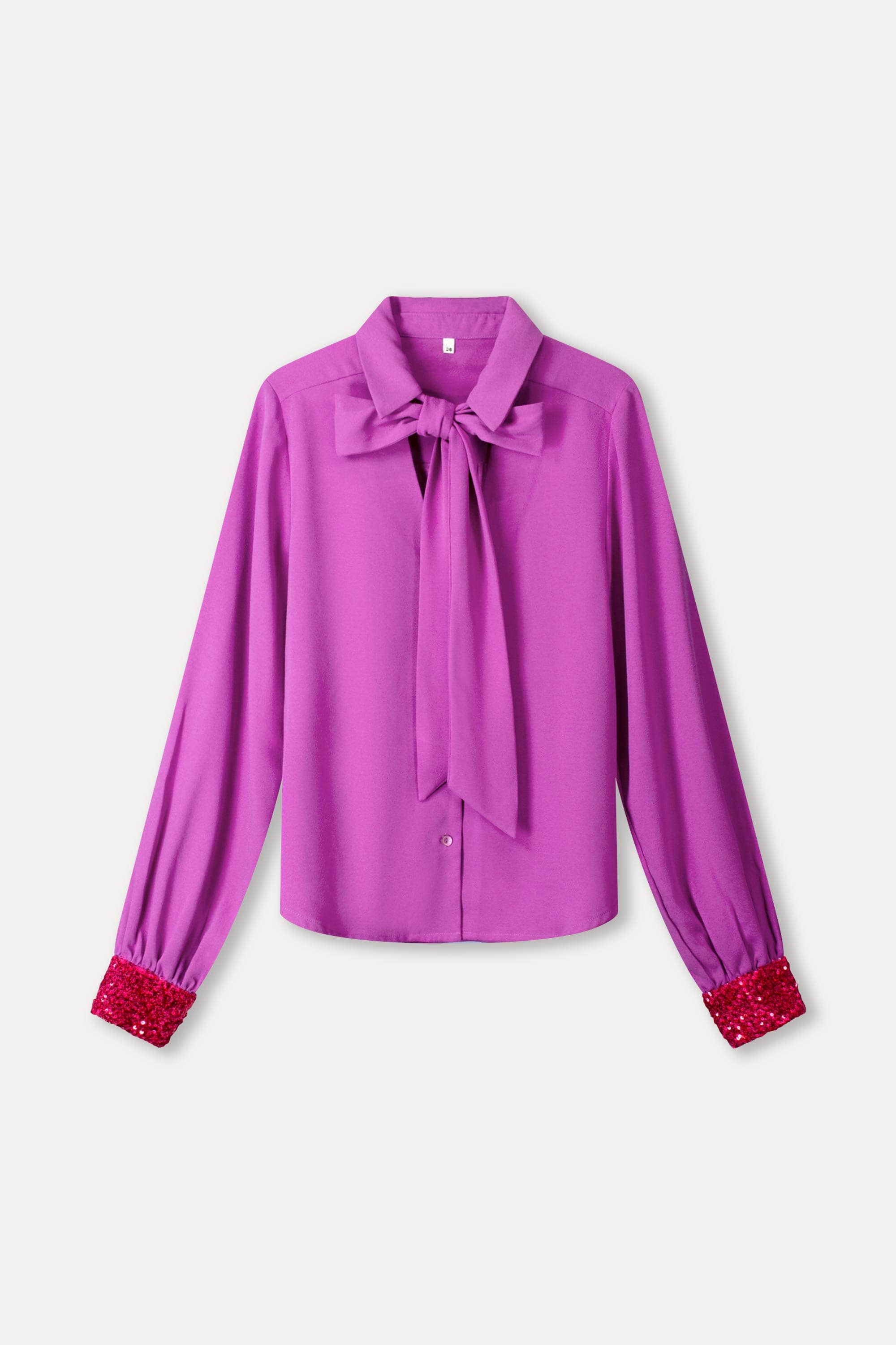 POM Amsterdam Blouses BLOUSE - Bow Frosting Pink
