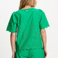 POM Amsterdam Blouses BLOUSE - Broderie Anglaise Palm Green