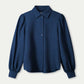 POM Amsterdam Blouses BLOUSE - Bubble Nightfall Blue