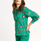 POM Amsterdam Blouses BLOUSE - Fern Green Shine