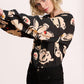 POM Amsterdam Blouses BLOUSE - Flower Glory Black